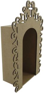 ORATORIO ARABESCO P 10X5X15CM MDF Crú