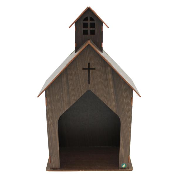 ORATORIO CAPELA LASER G PINTADO 21X12X38CM