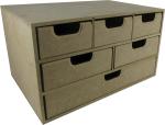 Organizador C/ 06 Gavetas 33,5x23,5x19,5cm - Cod.001474