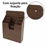 Organizador Escritório Com 03 Baias Pintado Prontuário Folhas Sulfite A4 Parede Bancada
