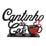 Palavra de Mesa Com Base Cantinho Do Café  MDF