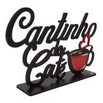 Palavra de Mesa Com Base Cantinho Do Café  MDF