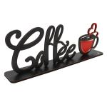 Palavra de Mesa Com Base Coffe  MDF