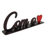 Palavra de Mesa Com Base Com O Coração MDF