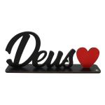 Palavra de Mesa Com Base Deus MDF