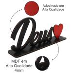 Palavra de Mesa Com Base Deus MDF