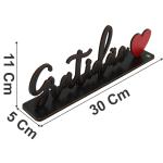 Palavra de Mesa Com Base Gratidão MDF