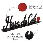 Palavra de Mesa Com Base Hora Do Café  MDF