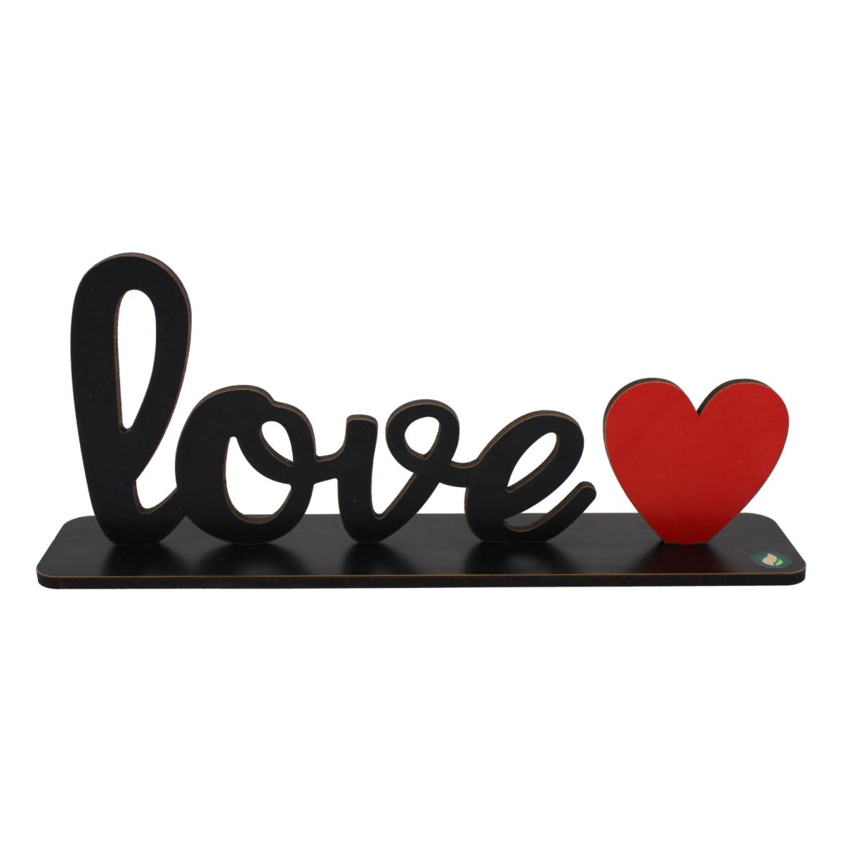 Palavra de Mesa Com Base Love MDF