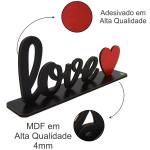Palavra de Mesa Com Base Love MDF