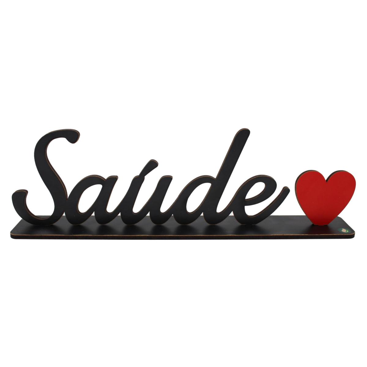 Palavra de Mesa Com Base Saúde  MDF