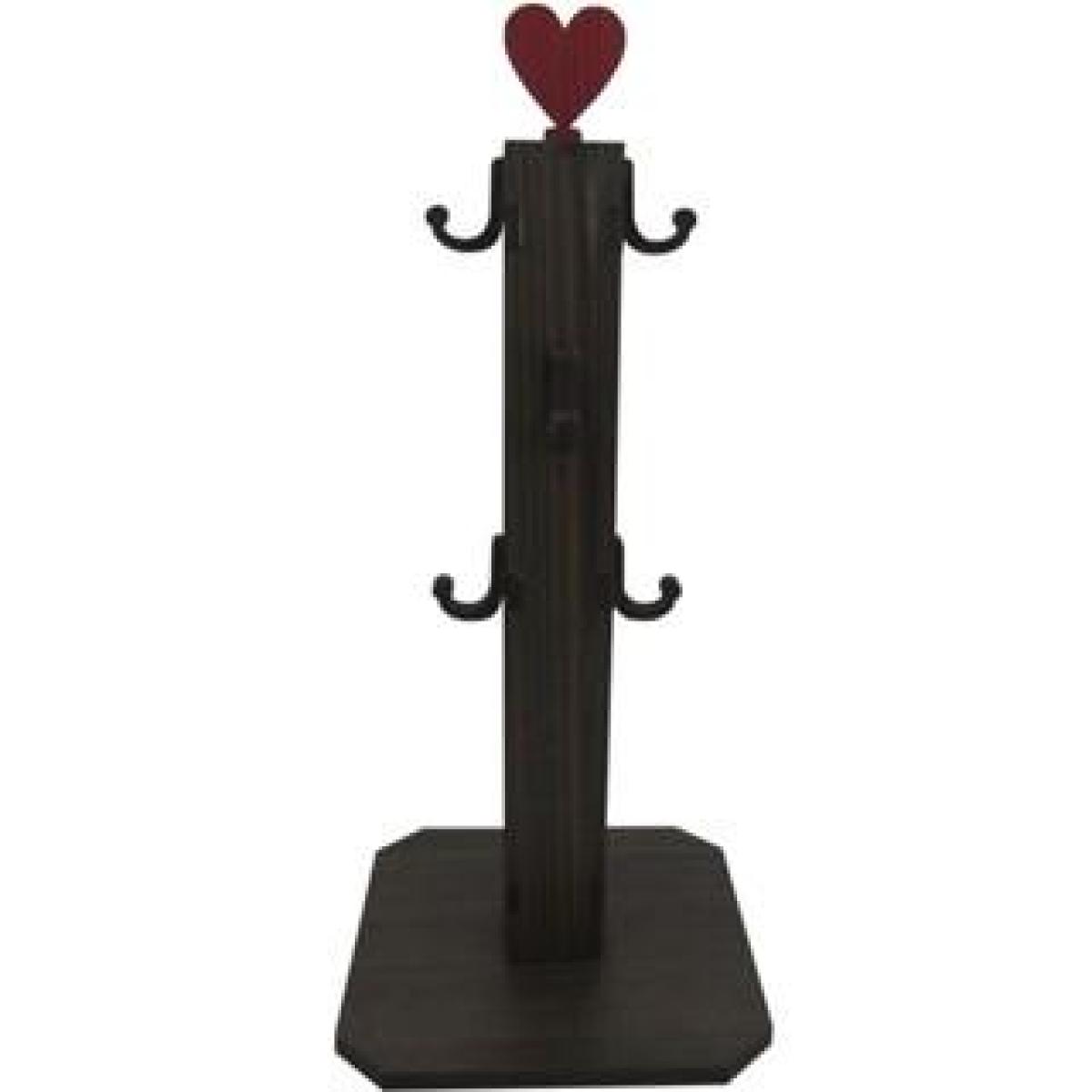 Pedestal Amadeirado Porta Xicaras Mancebo Mdf