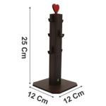 Pedestal Amadeirado Porta Xicaras Mancebo Mdf