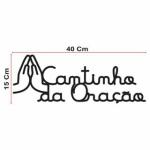 placa cantinho da oração aplique em  MDF