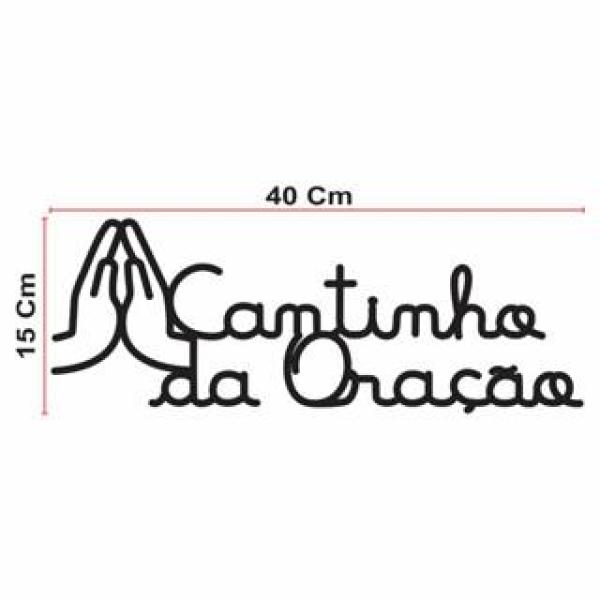 placa cantinho da oração aplique em  MDF