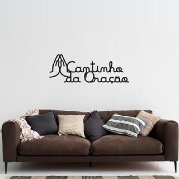 placa cantinho da oração aplique em  MDF