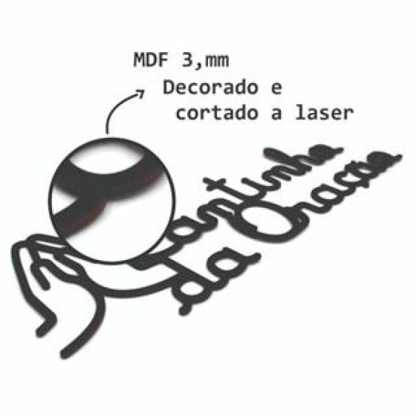 placa cantinho da oração aplique em  MDF