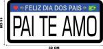 PLACA CARRO ADESIV.PAI 32,5X14,5CM PLACA CARRO ADESIV.PAI 32,5X14,5CM