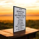 Placa Decorativa Adesivada Nenhum Mal Te Sucederá
