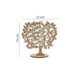 Placa Decorativa de Mesa Arvore Mensageira 15 cm  Mdf cru 