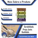 Placa Decorativa De Parede 4 Partes Fale Com Amor