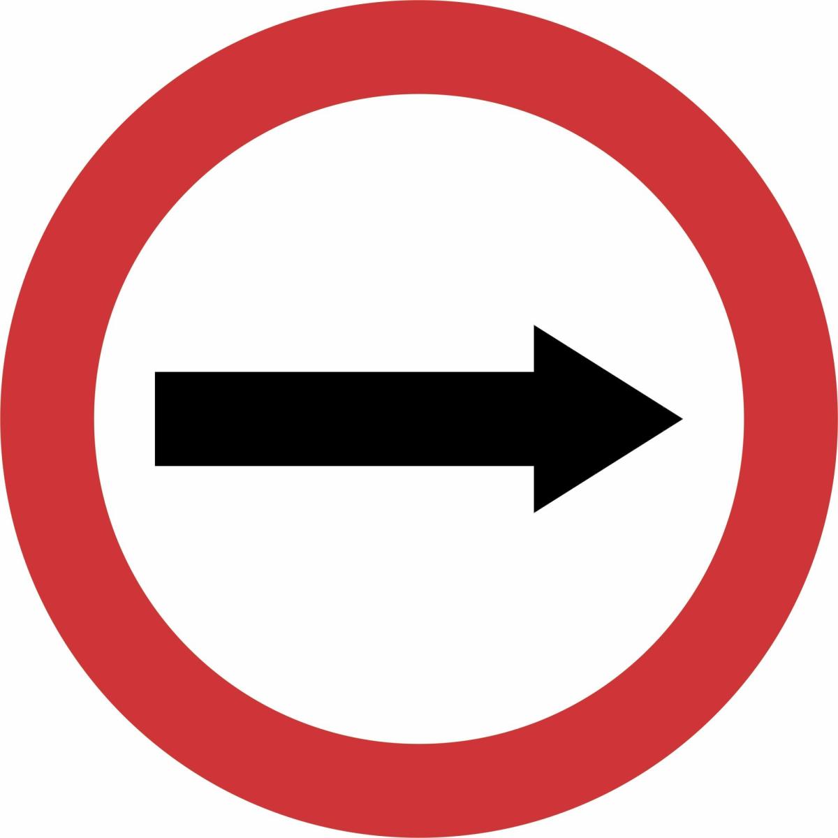 Placa Decorativa Parede Trânsito Sentido Obrigatório MDF