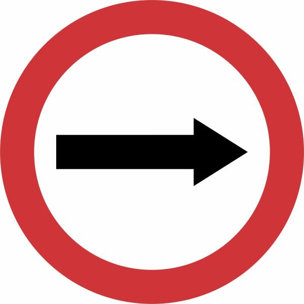 Placa Decorativa Parede Trânsito Sentido Obrigatório MDF