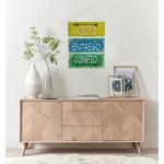 Placa  Suspensa Sisal Decoração Aceito Entrego Confio 3 Partes MDF