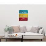 Placa  Suspensa Sisal  Família O Bem Mais Precioso 3 Partes 
