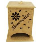 Porta Absorvente Mdf Crú 14x9x7,5 cm