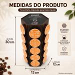 Porta Capsula Cafe Dolce Gusto 3 Corações Nespresso Mdf Decorado Torre Sextavada Cantinho do Café