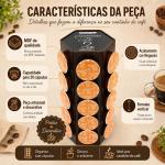 Porta Capsula Cafe Dolce Gusto 3 Corações Nespresso Mdf Decorado Torre Sextavada Cantinho do Café