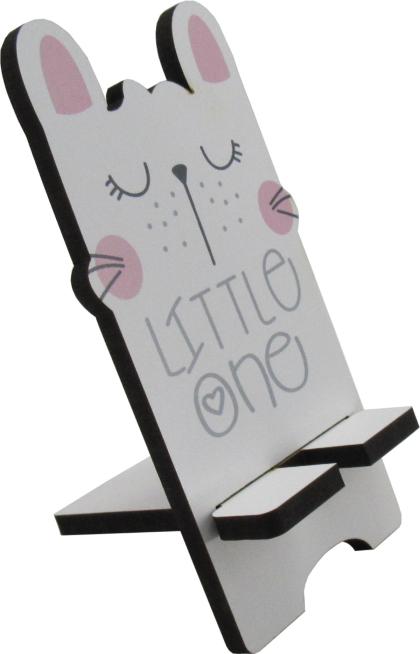 Porta Celular Adesivado Gatinha Branca Mdf