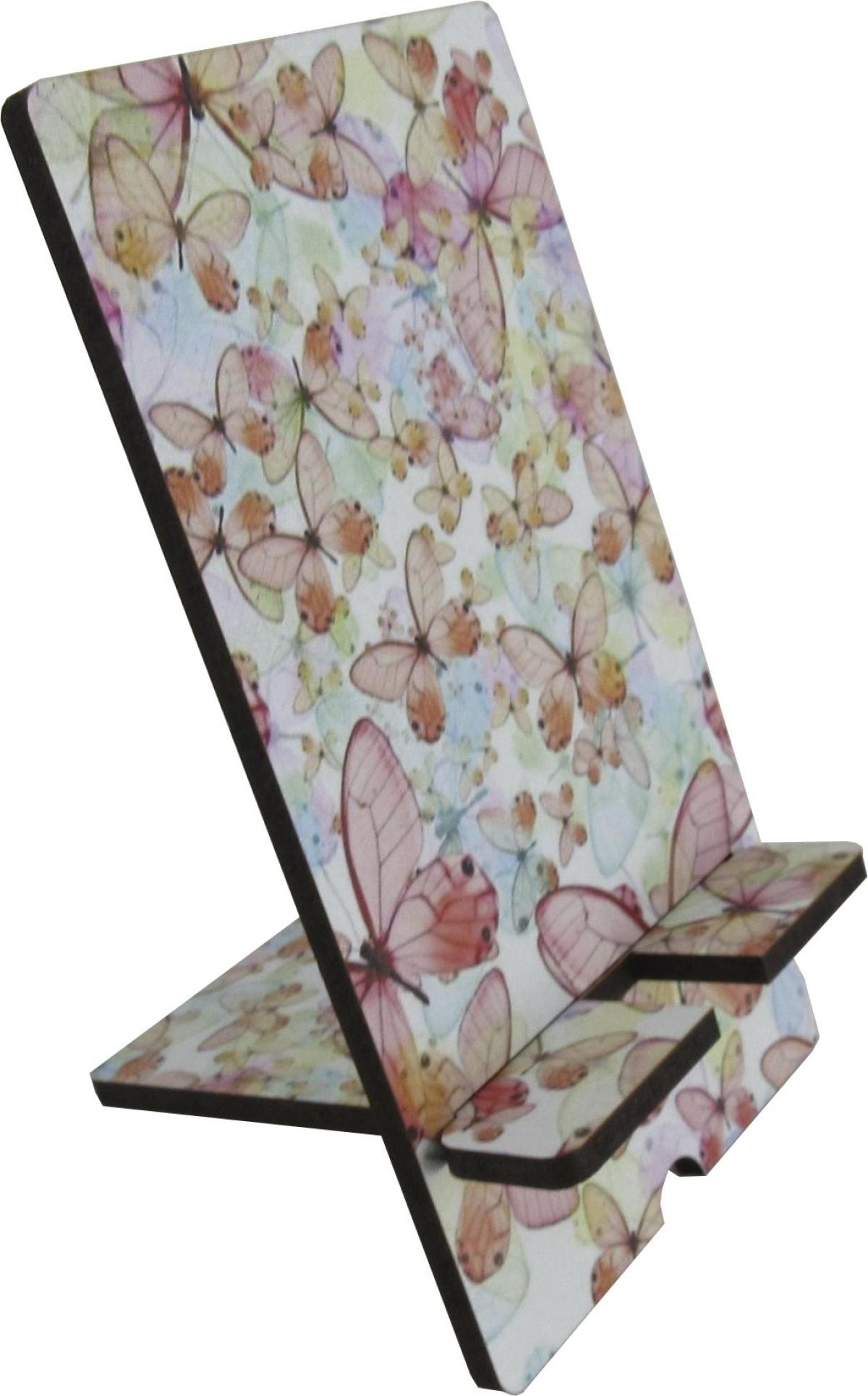 Porta Celular Adesivado Borboletas Mdf