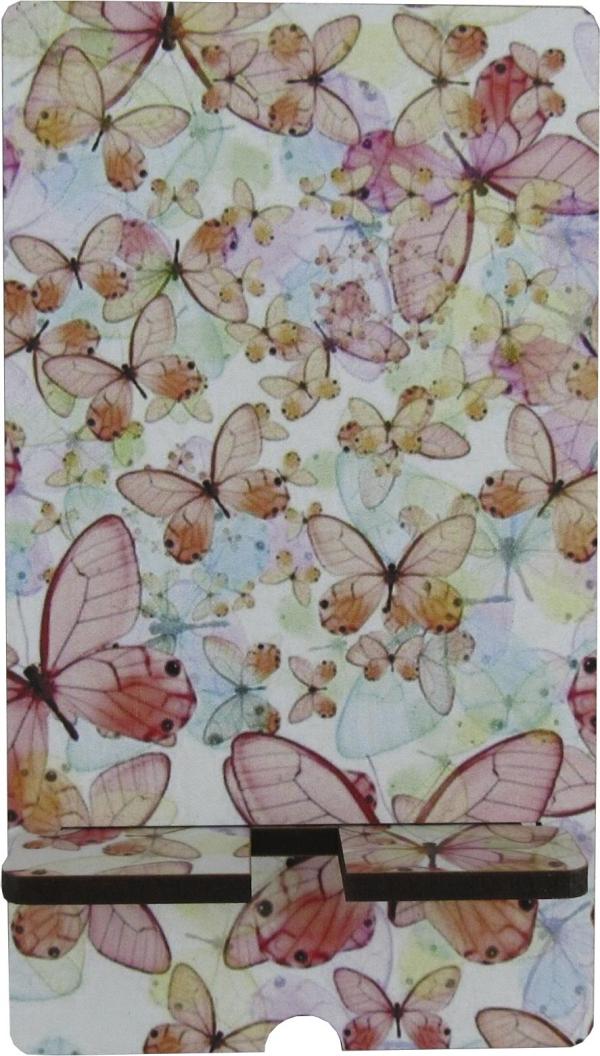 Porta Celular Adesivado Borboletas Mdf