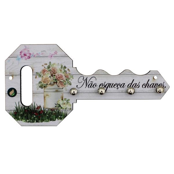 Porta Chave Decorativo Modelo Chave Deixe As Preocupações 11x22 