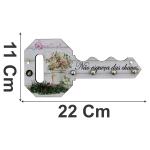 Porta Chave Decorativo Modelo Chave Deixe As Preocupações 11x22 