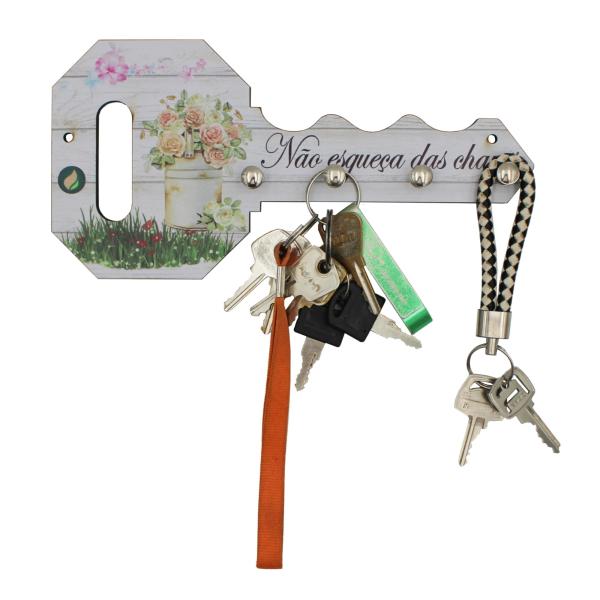 Porta Chave Decorativo Modelo Chave Deixe As Preocupações 11x22 