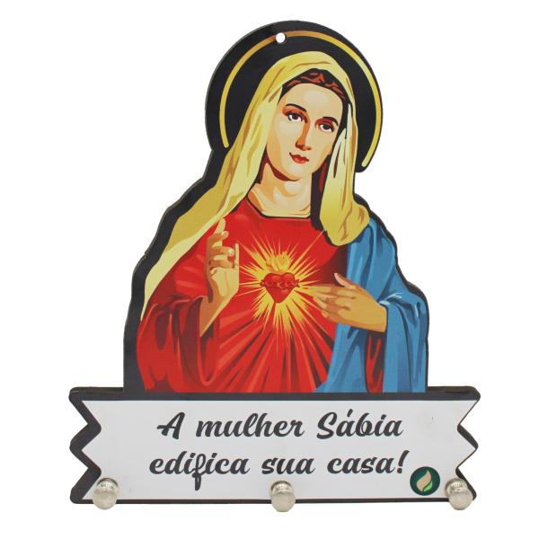 Porta Chave Imagens 17x20 - Imaculado Coração de Maria