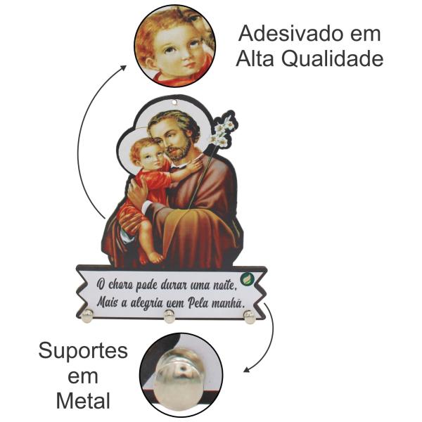 Porta Chave Imagens 17x20 - Santo Antonio