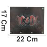 Porta Chaves AC/DC 22x17cm Mdf 