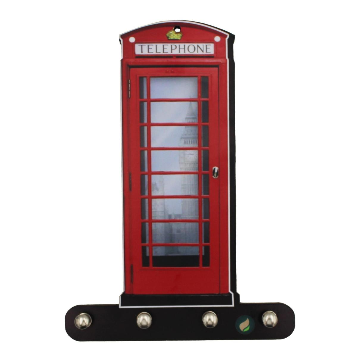 Porta Chaves Cabine Telefônica 15x21cm Mdf