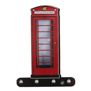 Porta Chaves Cabine Telefônica 15x21cm Mdf