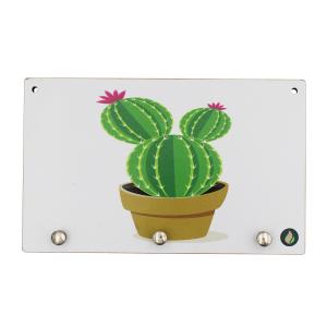 Porta Chaves Cacto 12x20cm Mdf