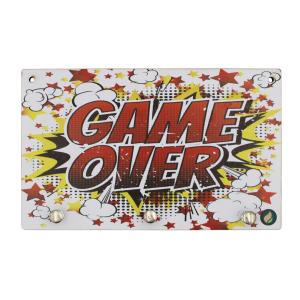 Porta Chaves  Game Over 12x20cm Mdf