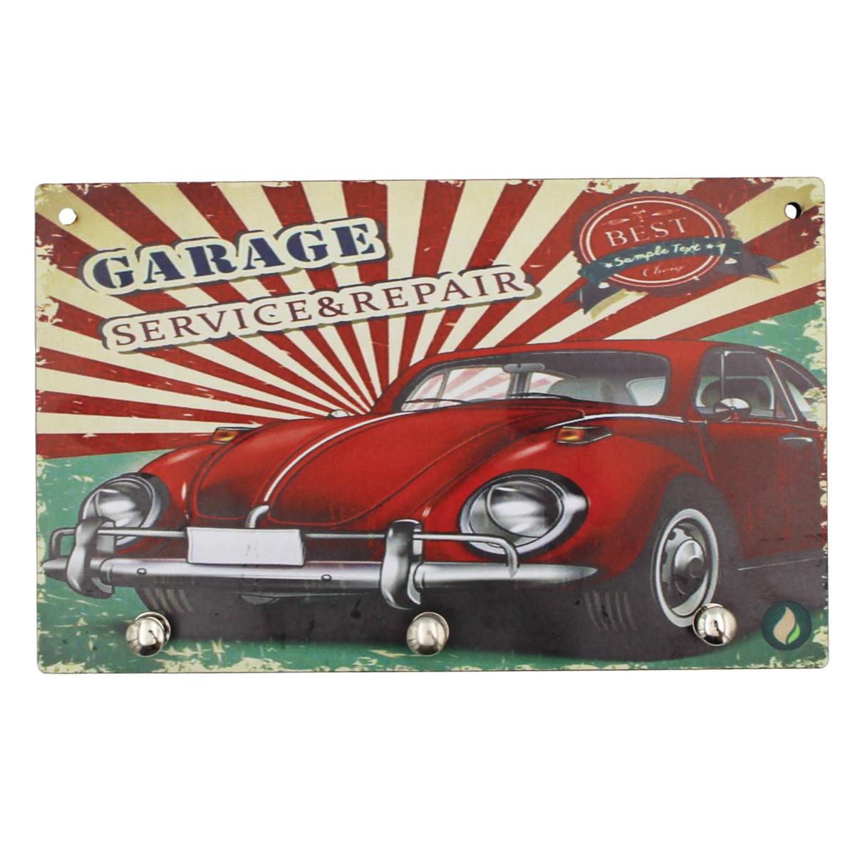 Porta Chaves Garage 12x20cm Mdf