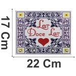 Porta Chaves Lar Doce Lar 22x17cm Mdf