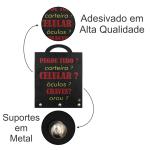 Porta Chaves Pegou Tudo 20x15cm Mdf 