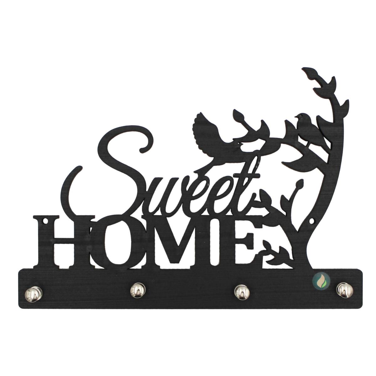 Porta Chaves Recortes Pretos Sweet Home