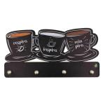 Porta Chaves Xícaras Respira 12x24cm